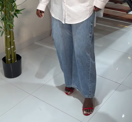 Light Blue Barrel Jeans 